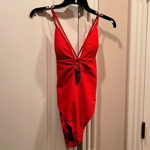 Like New Abercrombie & Fitch Red One Piece Swim